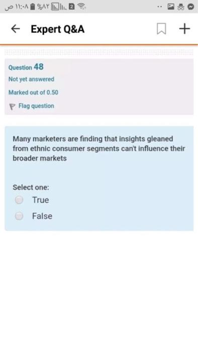 . %:n .. f Expert Q&A W + Question 48 Not yet