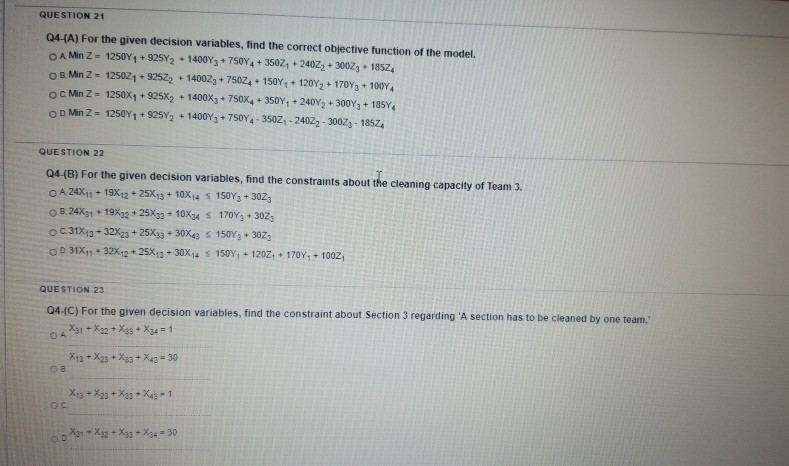 Q4. Binary Programming Kim finally got his own