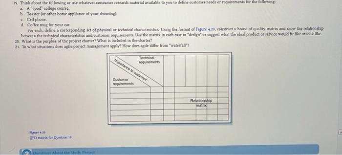 only need help with question 19) a,b,c,d 19.