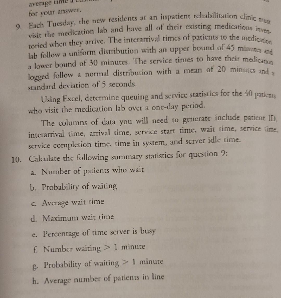 I need help with question 9 and 10. Note: For