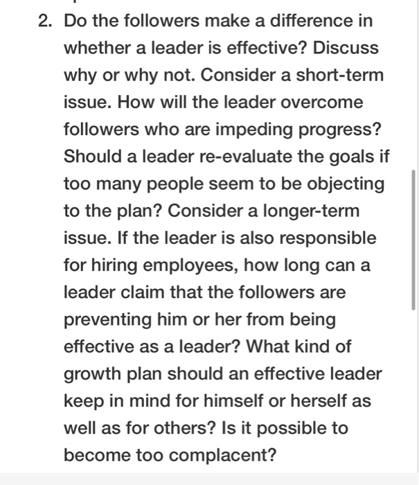 2. Do the followers make a difference in whether