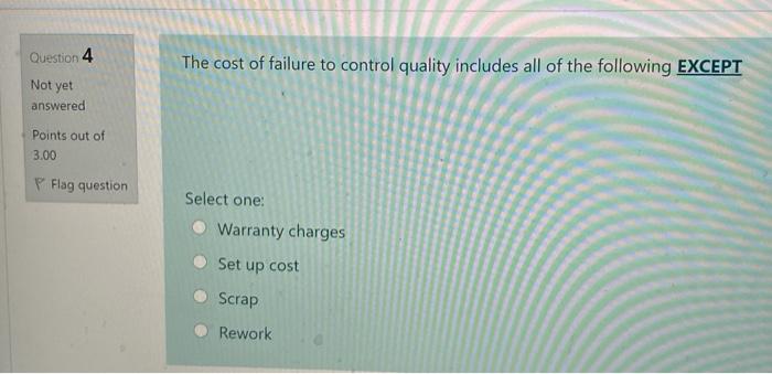 Question 3 Not yet When the demand for one item