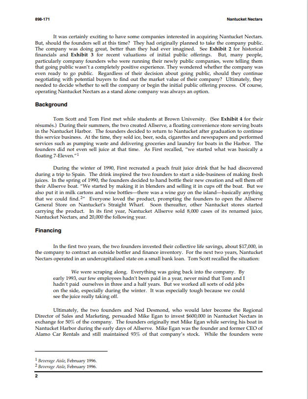 What will be the exit strategy for Nantucket