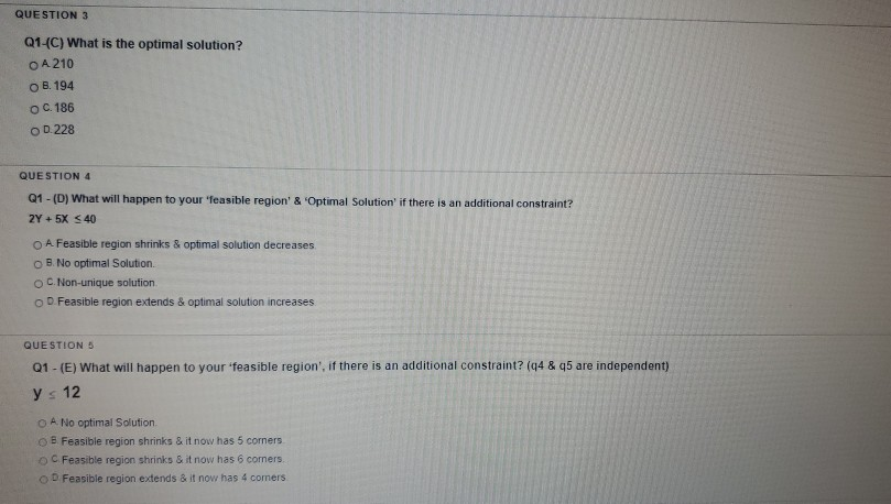 Q1. Graphical Solution Consider the following