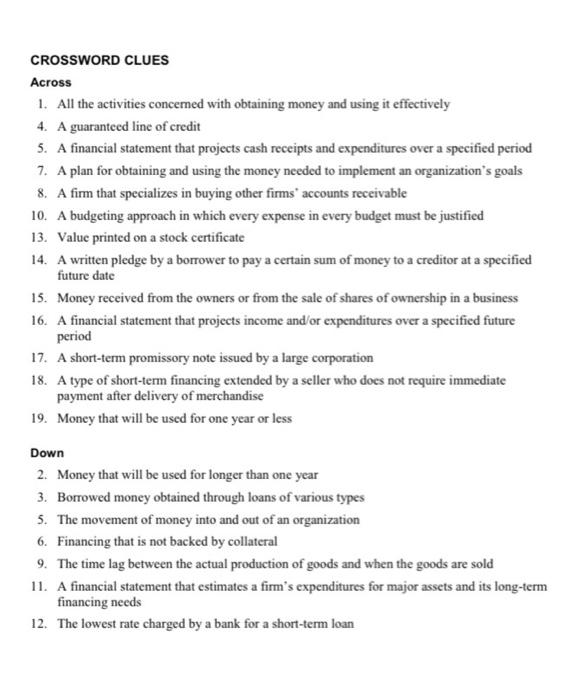 please try it. WEEK 8 ASSIGNMENT Credited.com