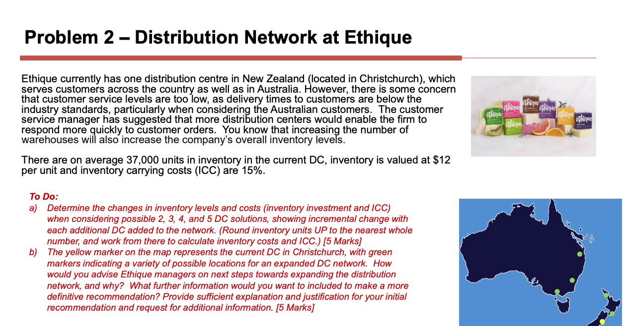 Ethique currently has one distribution centre in