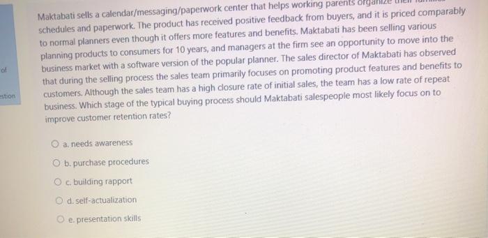 of Maktabati sells a calendar/messaging/paperwork