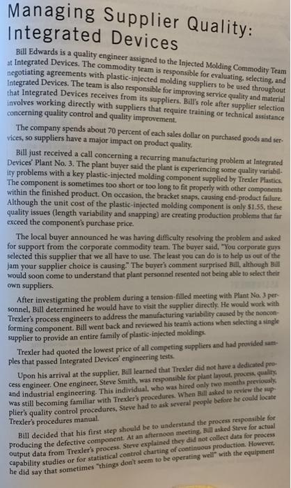 given the information and calculated data