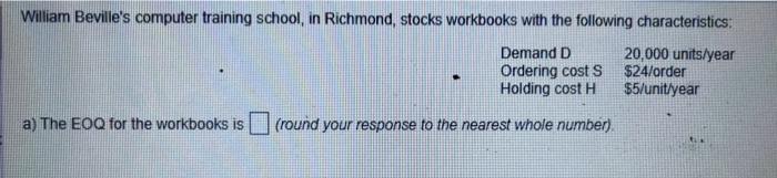 William Beville's computer training school in