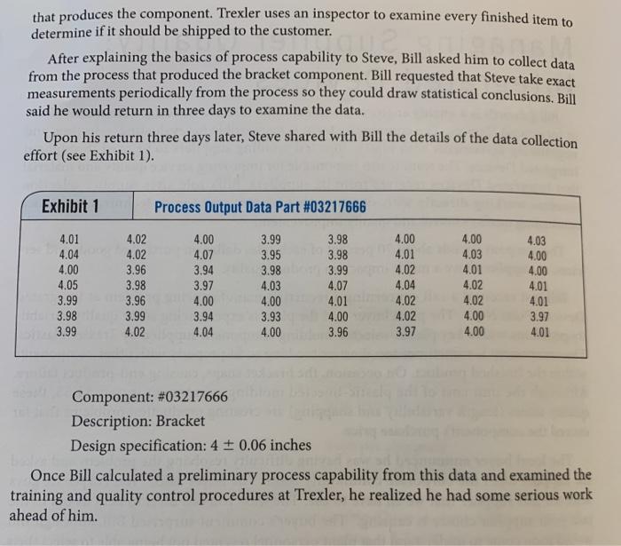 given the information and calculated data