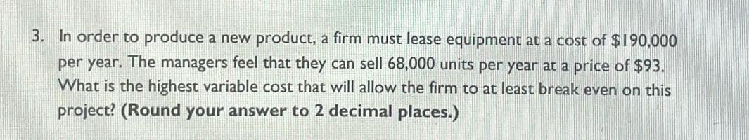 please solve in excel and show all steps 3. In
