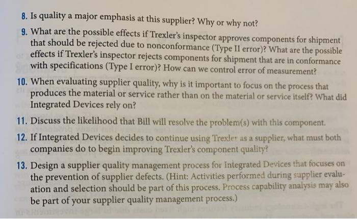 given the information and calculated data