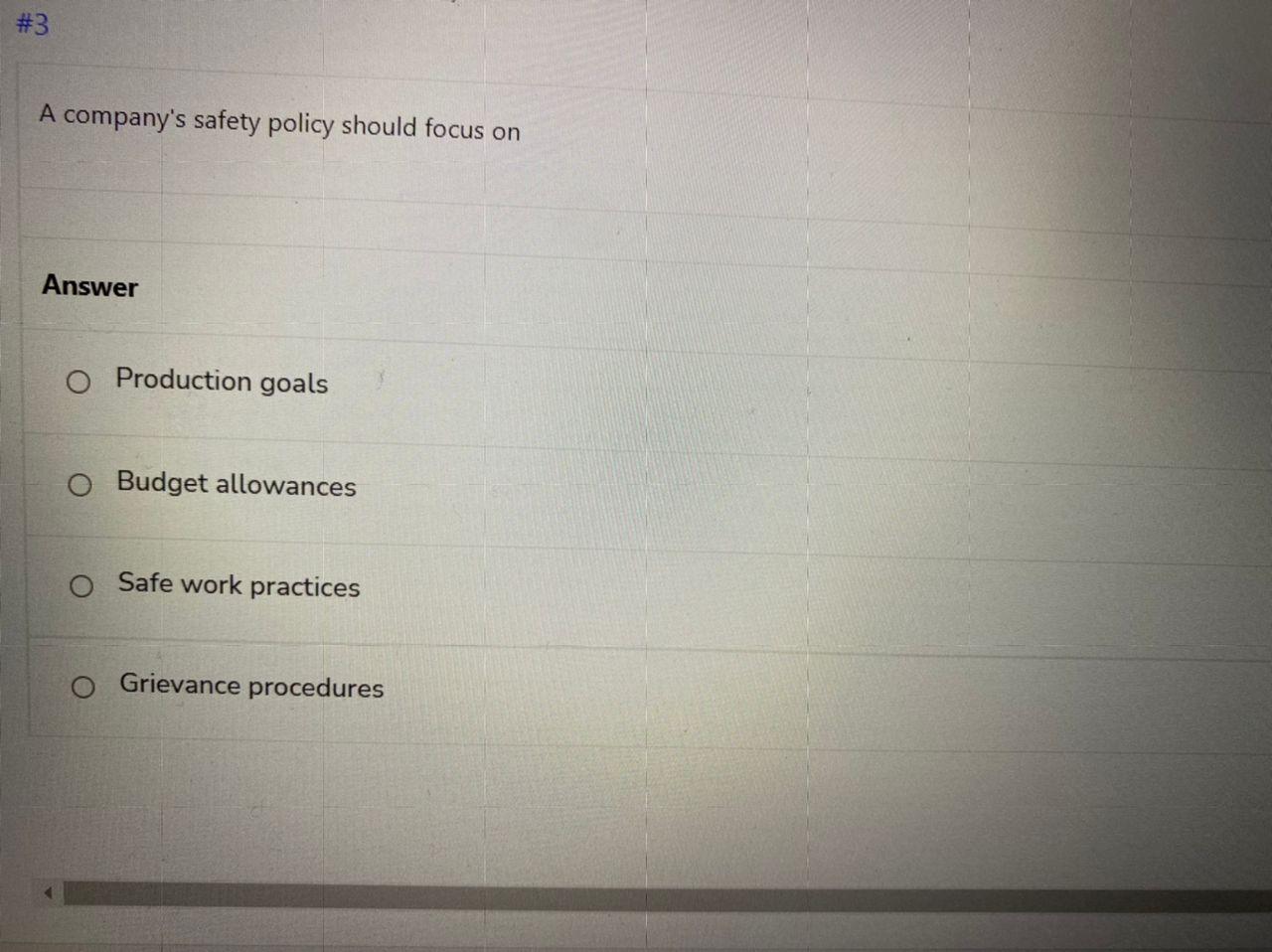 Multiple Choice (Total Point: 1.00) #1 When a