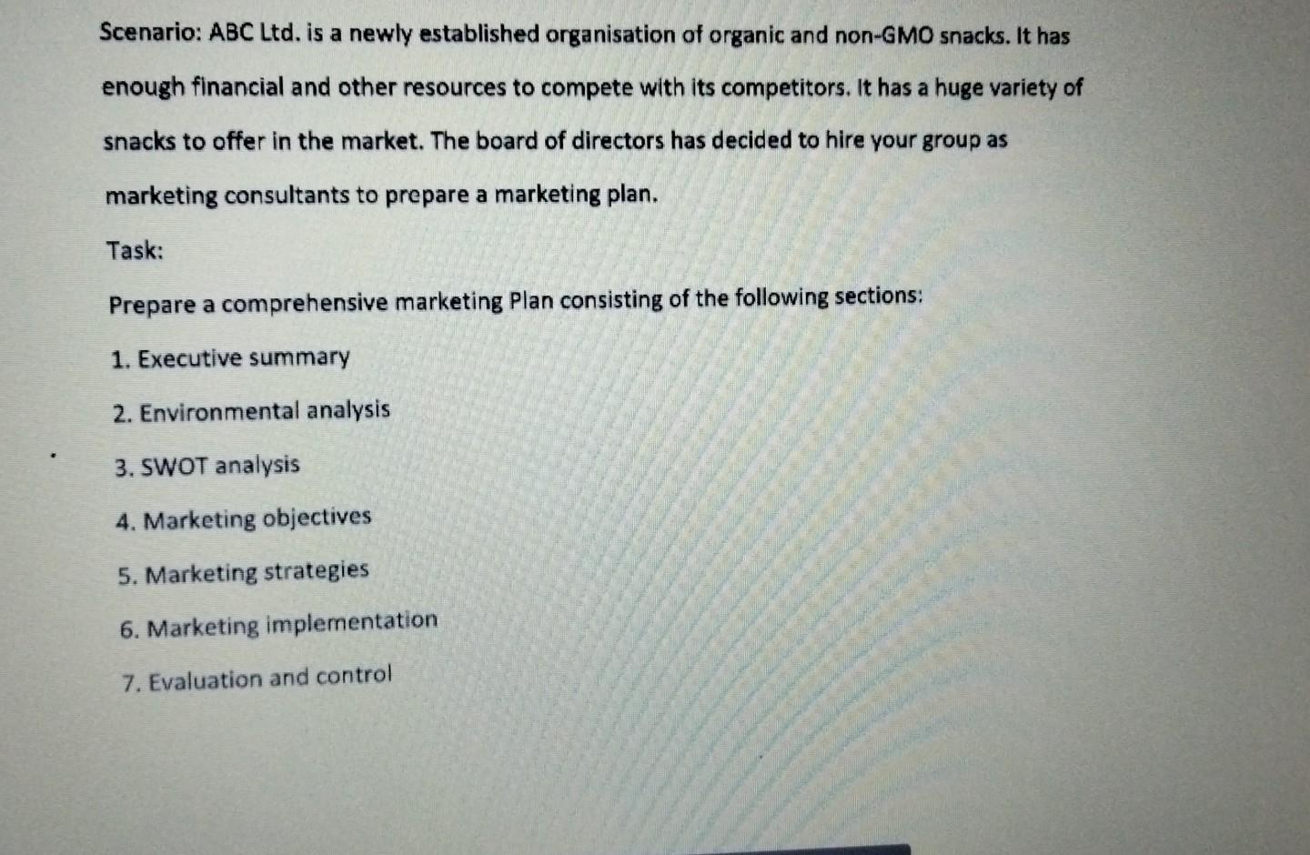 Please add refrences to each document. Scenario: