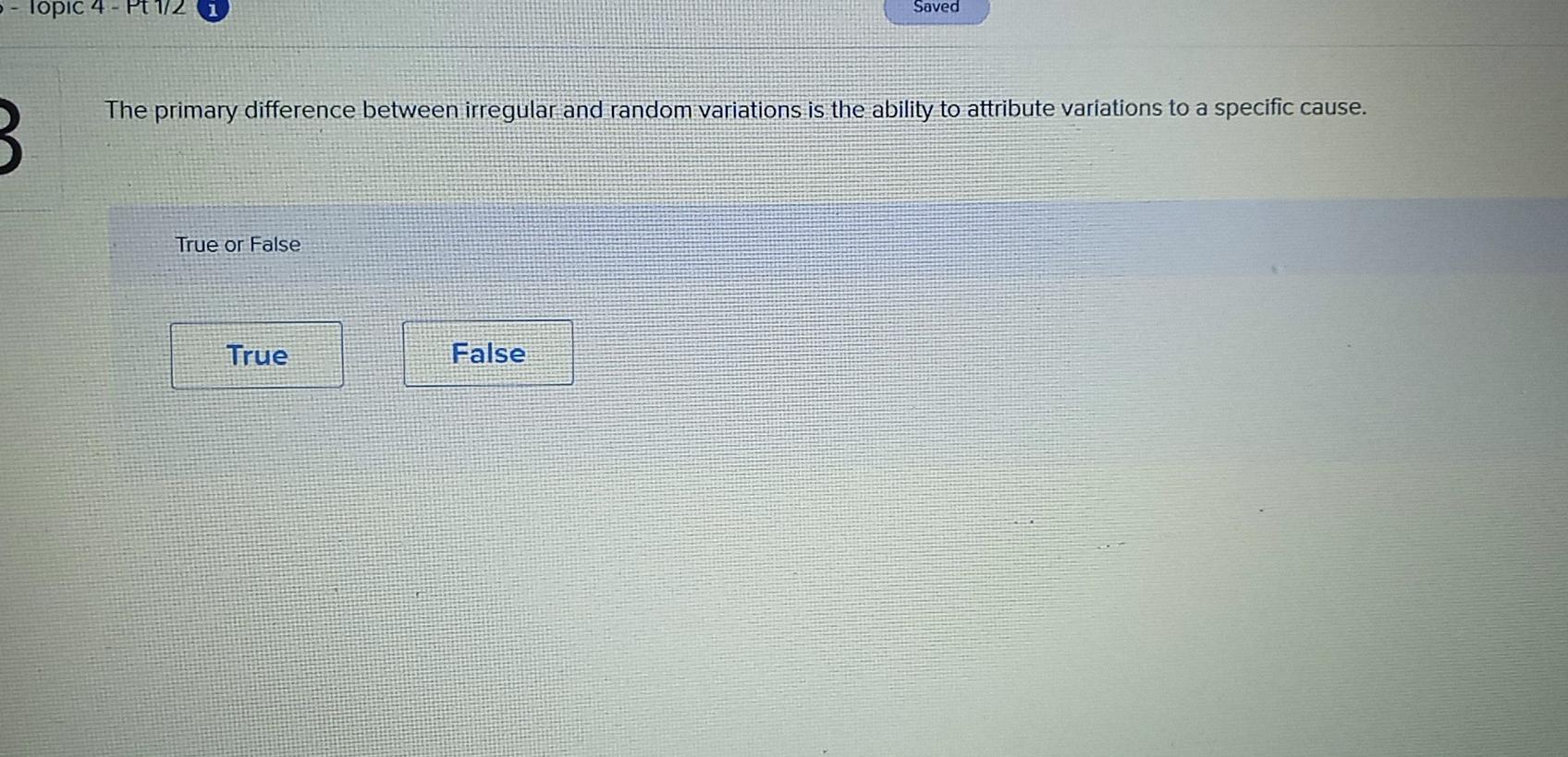 Topic 4 - Pt 1/2 1 Saved The primary difference