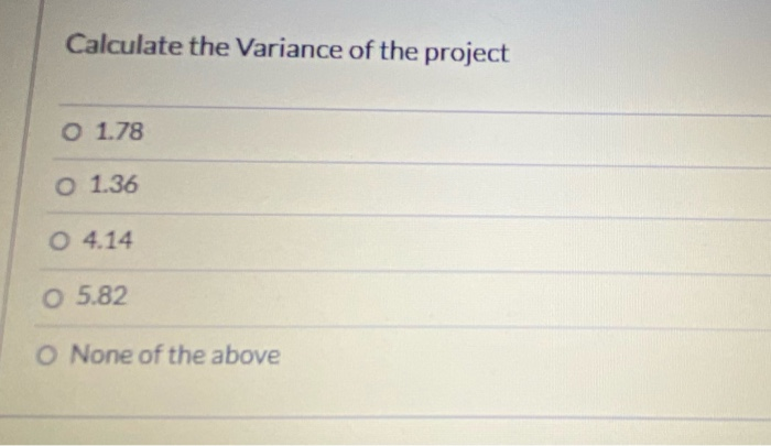 Consider the network described in the table
