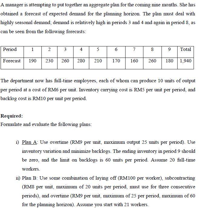 Please answer using excel format for both of the
