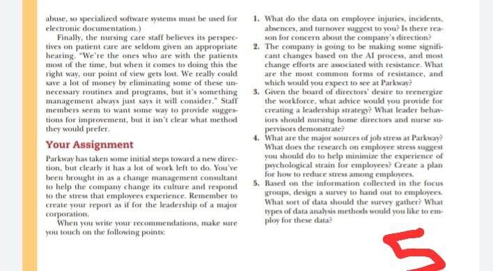 abuse, no specialized software systems must be