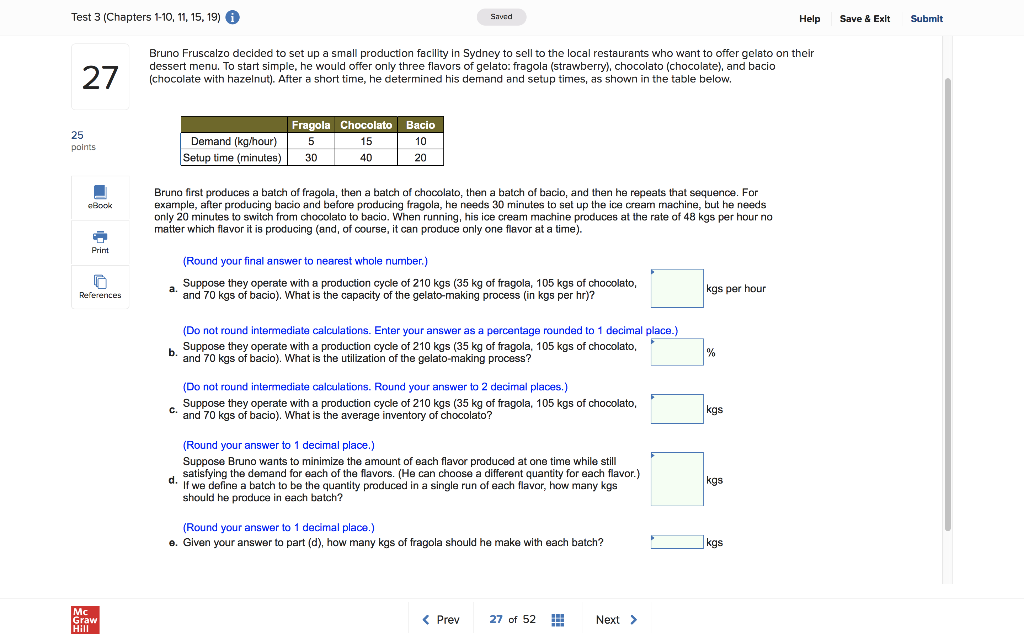 Test 3 (Chapters 1-10, 11, 15, 19) A Savnd Help