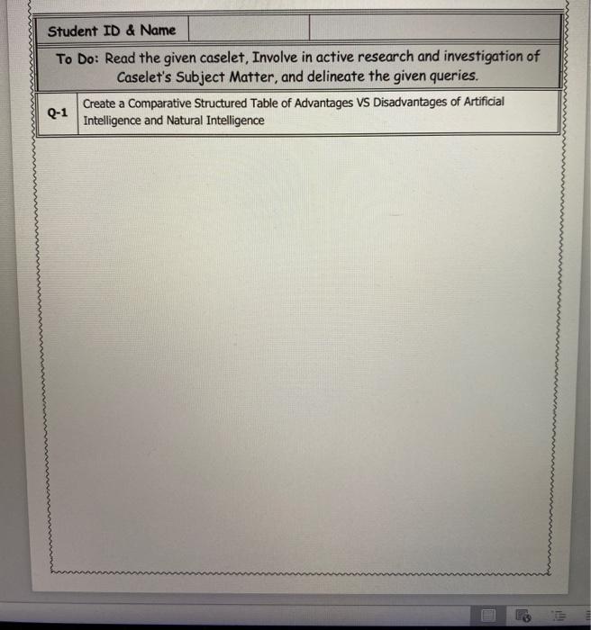Artificial Intelligence Versus Natural TECHNOLOGY