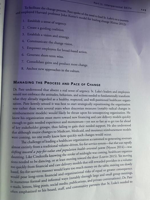 Question #6 of the case study below PART II