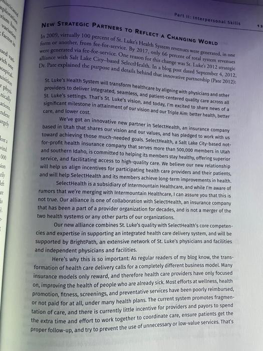 Question #6 of the case study below PART II