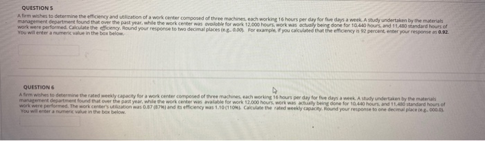 QUESTIONS A firm wishes to determine the