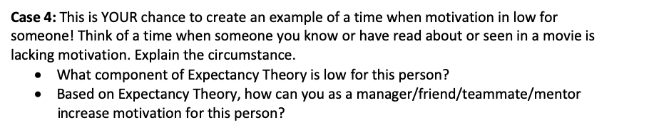 Case 4: This is YOUR chance to create an example