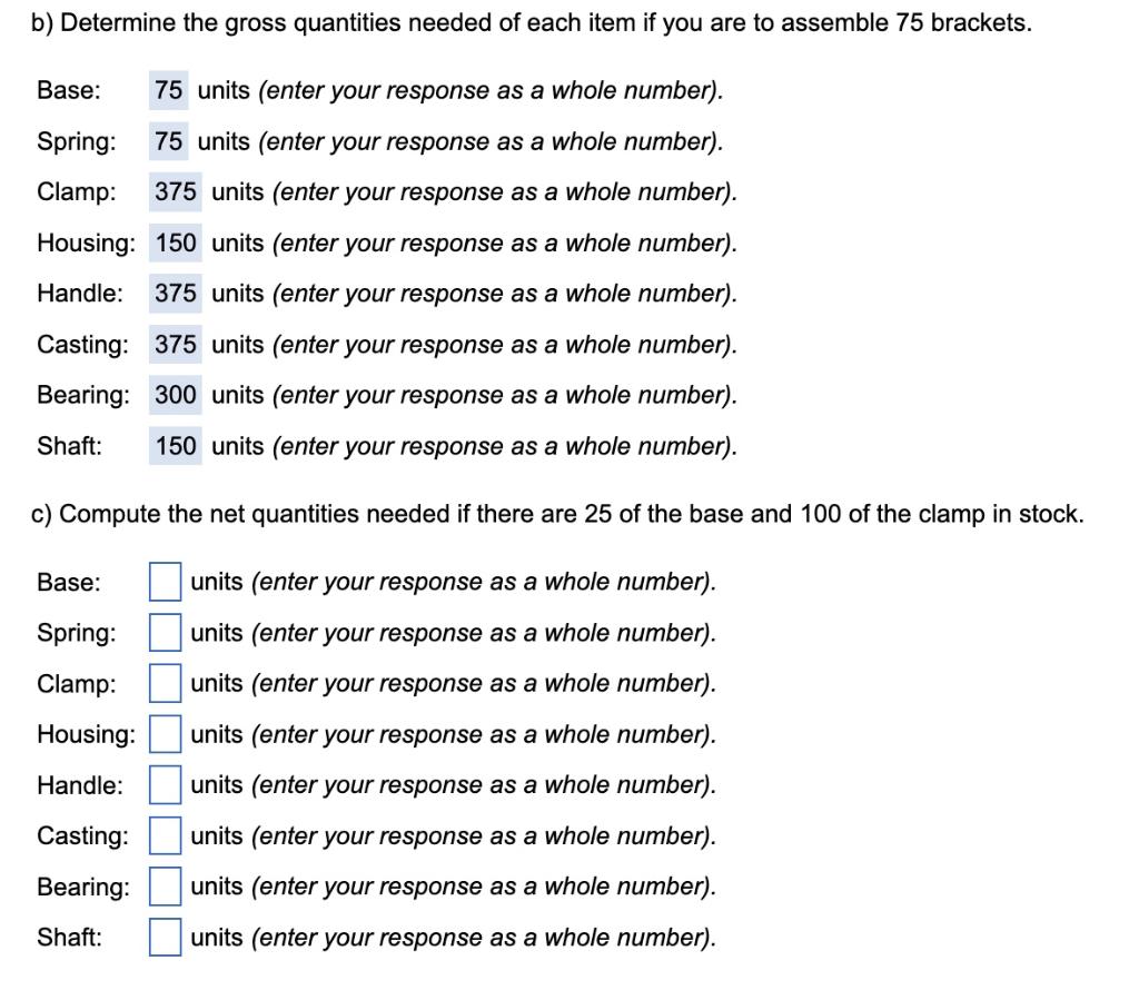 I need part C please As the production planner