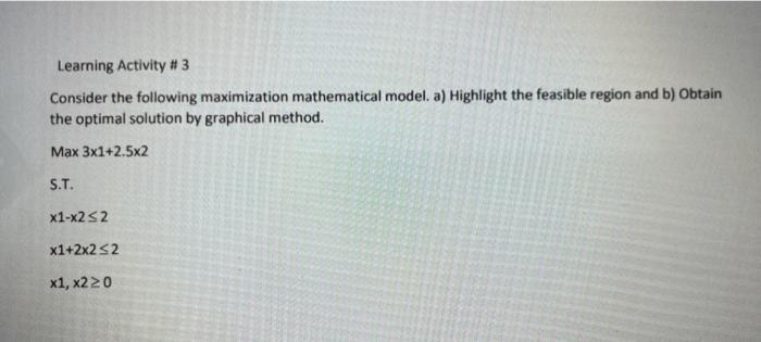 please answer as soon as possible Learning