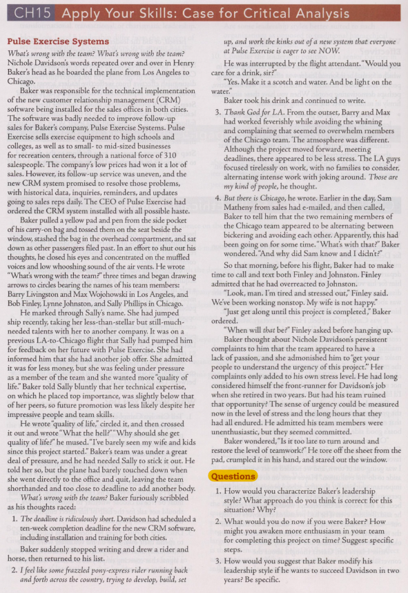 CH15 Apply Your Skills: Case for Critical