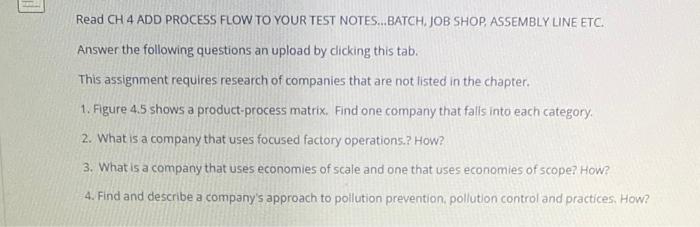 Management in supply chain chapter 4 Read CH 4