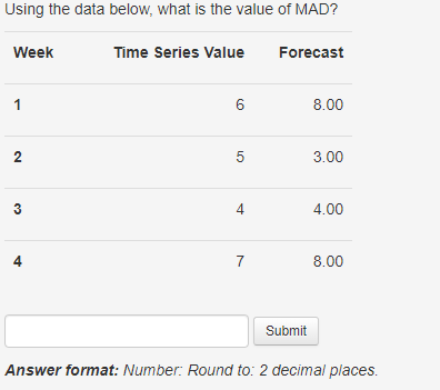Using the data below, what is the value of RMSE?