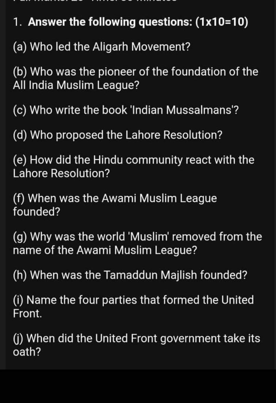 one sentence answer please solve these questions