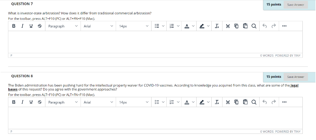 QUESTION 7 15 points Save Answer What is