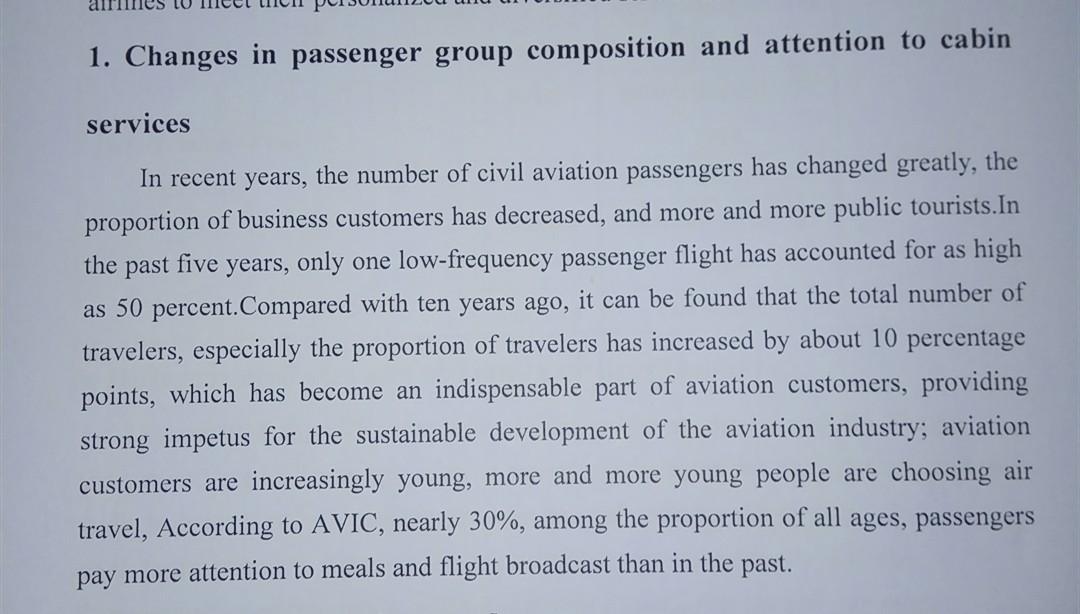 Question: Based on the composition of passenger