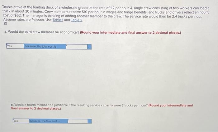 Trucks arrive at the loading dock of a wholesale