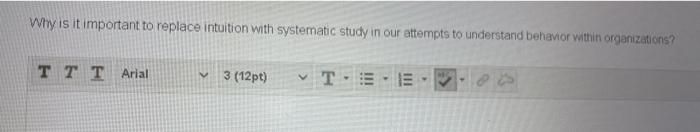 Why is it important to replace intuition with