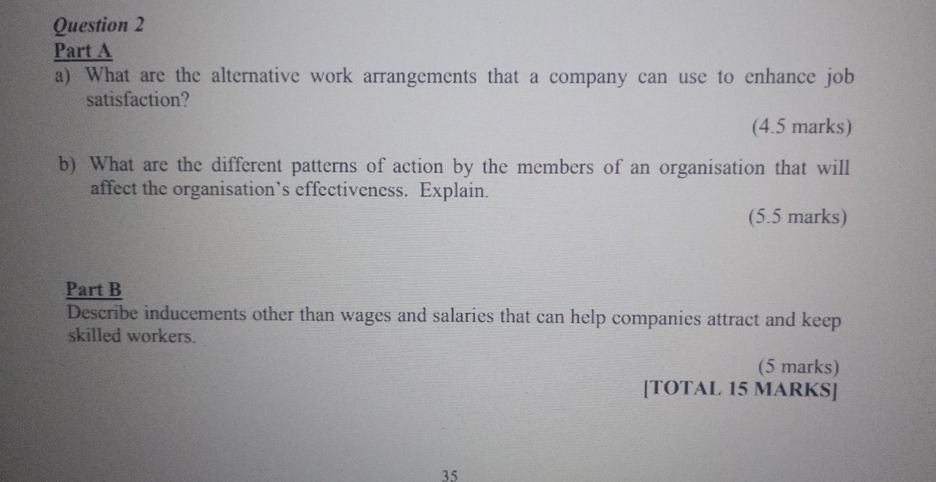 Question 1 Part A In the strategy formulation