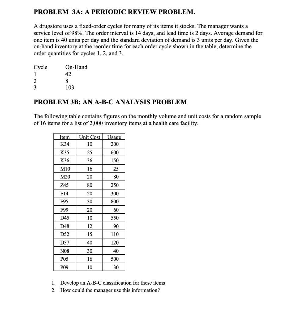 (Please do it in a Microsoft words) PROBLEM 3A: A