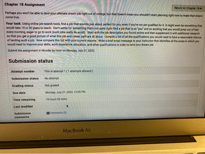 can anyone help like make an example? Chapter 18