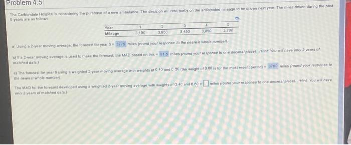 Problem C . HELP Problem 4.5 The Carbondale
