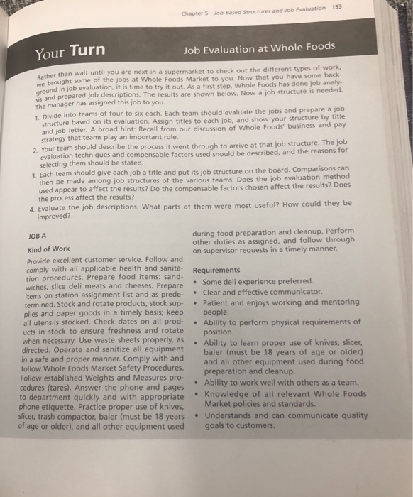 Chapter 5 Job-Based Structures and Job Evaluation