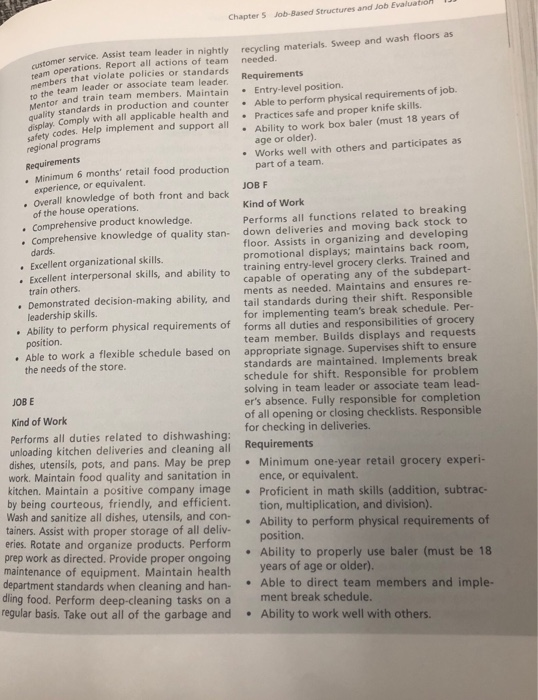 Chapter 5 Job-Based Structures and Job Evaluation