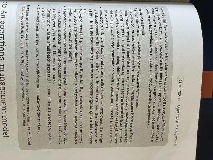 from the case study above , outline the steps in