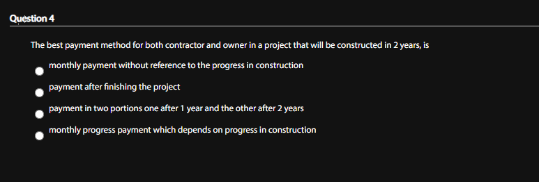 The best payment method for both contractor and