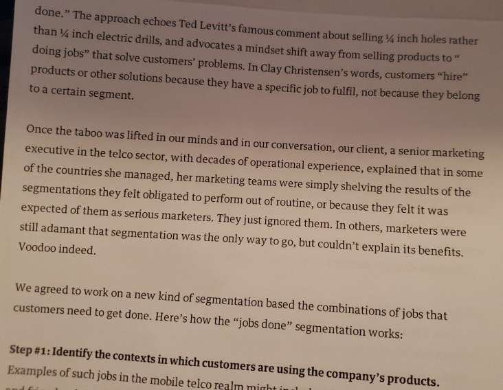 Read the article "A New Framework for Customer