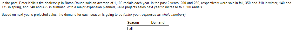 WINTER, SPRING, AND SUMMER PLEASE In the past,