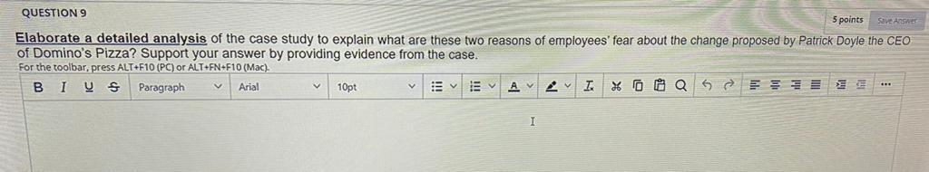 Case study: DOMINO'S PIZZA (NO GRADES ONLY FOR