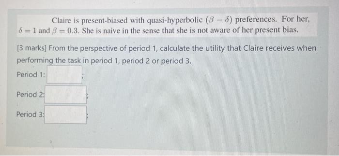 [34 marks in total] A decision-maker needs to